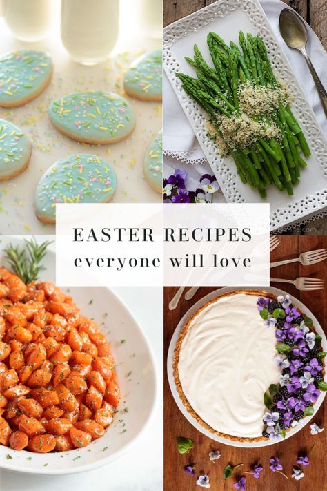 Easter may look different this year, but you can still celebrate with a special meal. These are easy recipes that your family will love. #easter #simpleeasterrecipes #springrecipes Healthy Coleslaw Recipes, Artisan Rolls, Savory Puff Pastry, Easter Dinner Menus, Homemade Irish Cream, Easter Food Appetizers, Honey Glazed Carrots, Easter Dishes, Easy Carrot Cake