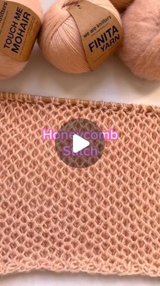 We Are Knitters 🐑✌️ on Instagram: "How to knit the Honeycomb Stitch 🩷 So beautiful!" Knitted Honeycomb Pattern, Knitting Honeycomb Pattern, Knit Honeycomb Pattern, Knit Honeycomb Stitch, Honeycomb Knitting Pattern, Honeycomb Stitch Knitting, Honeycomb Stitch, Knitting Stitches Tutorial, Knitting Tips