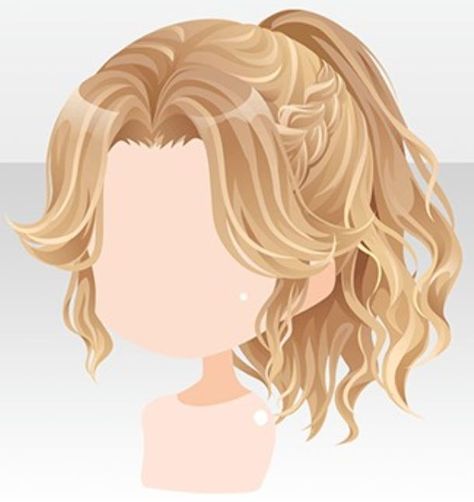 Wavy Hairstyles Drawing Reference, Female Character Hairstyles, Anime Ponytail, Ponytail Drawing, Boy Hair Drawing, Short Hair Drawing, Character Hairstyles, Anime Hairstyles Male, Hair Gacha