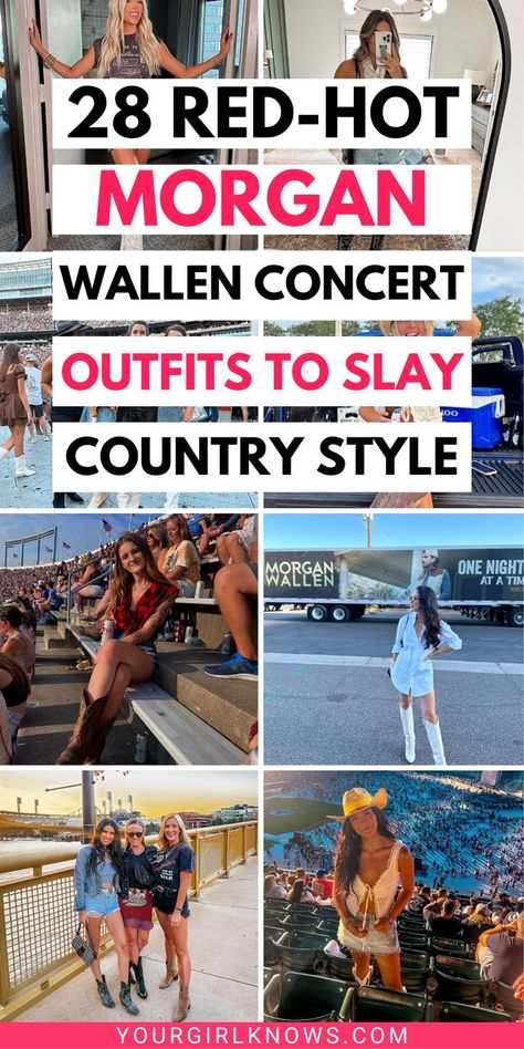 Get ready to rock your next Morgan Wallen concert with these red-hot Morgan Wallen concert outfit ideas! From laid-back country vibes to sizzling Southern style, these outfits will have you turning heads and dancing the night away in perfect harmony with your fav country tunes. Dancing Outfit Night Out, Country Dancing Outfit, Wallen Concert Outfit Ideas, Morgan Wallen Concert Outfit Ideas, Country Concert Outfit Fall, Frat Party Outfit, Morgan Wallen Concert Outfit, Concert Outfit Plus Size, Morgan Wallen Concert