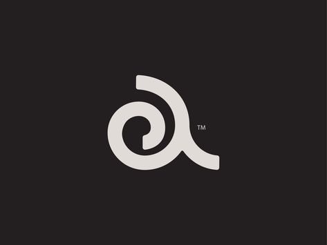 Spiral A Lettermark Logos, Monogram Logo Design, Motion Design Animation, Spiral Design, Modern Logo Design, Logo Fonts, Graphic Design Advertising, Logo Design Creative, Brand Identity Design