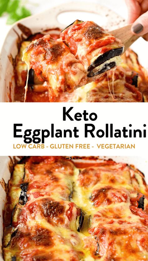 Low Carb Eggplant Rollatini, Eggplant And Ground Beef Recipes Keto, Egg Plant Rollatini Baked Eggplant, Eggplant And Ricotta Recipes, Rosa Bianca Eggplant Recipes, Eggplant Salads, Keto Eggplant Recipes, Italian Eggplant Recipes, Eggplants Recipe