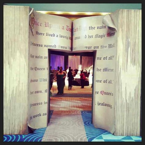 Story book wedding entrance only Disney would think of this Book Entrance, Disney Wedding Theme, Disney Weddings, Wedding Entrance, Fantasy Wedding, Bridal Show, Disney Theme, Fairy Tale Wedding, Disney Wedding