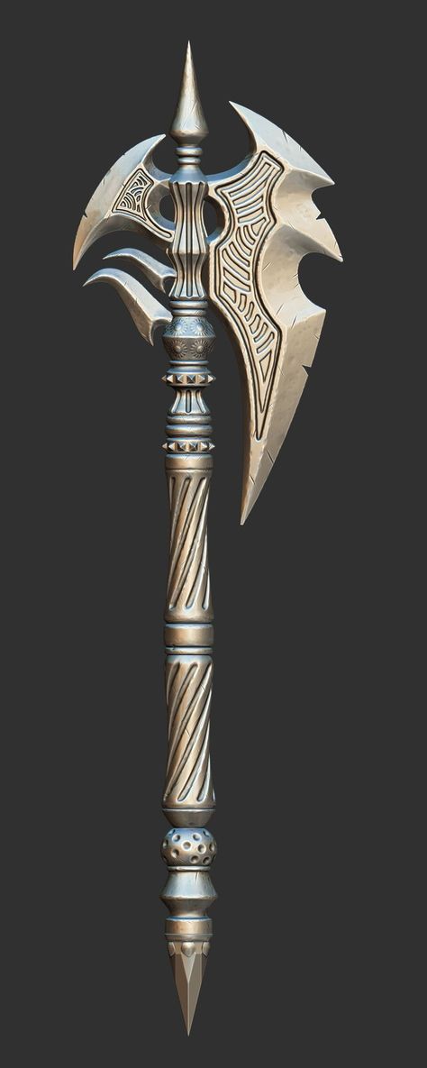 battle AXE , Nikhat Praween. #axes #handmade Mythical Items, Battle Axes, She Kills Monsters, Fantasy Battle, Cool Swords, Medieval Fantasy, Fantasy Artwork, Zbrush, Dungeons And Dragons