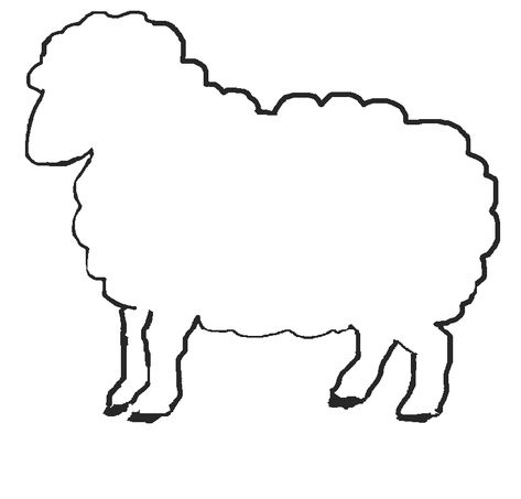 Printable Sheep Template | Jos Gandos Coloring Pages For Kids - ClipArt Best - ClipArt Best Lamb Template, Sheep Outline, Sheep Template, Frugal Hacks, New Year Card Design, Chinese New Year Crafts For Kids, Free Embroidery Patterns Machine, Bird Embroidery Pattern, Rose Embroidery Pattern