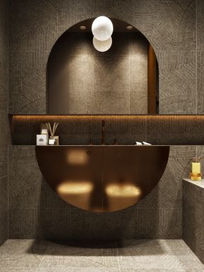 Bathroom Closet Designs, Gold Bad, Washroom Design, Decor Ikea, Bad Inspiration, Bathroom Closet, Toilet Design, Gold Bathroom, Sopot