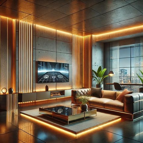 Continuing with the topic of interiors, today I present to you the TECHNO style, which originated in the late 20th century. Techno style emerged as a response to the rapid development of technology and the need to adapt to a new high-tech world. This style is inspired by the industrial aesthetics of factories and plants, utilizing metal structures, glass, concrete, and plastic. Although specific individuals who created this style are not always highlighted, many designers and architects hav... High Tech Aesthetic, Techno Aesthetic, Pompidou Centre, Techno Style, Startup Design, Glass Concrete, Richard Rogers, Hidden Lighting, Tech Aesthetic