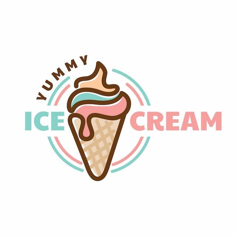 Ice cream logo design simple line gelato... | Premium Vector #Freepik #vector #ice-cream-cartoon #chocolate-ice-cream #gelato #ice-cream-cone Ice Cream Logo Ideas, Gelato Logo, Ice Cream Logo Design, Logo Ice Cream, Ice Cream Jewelry, Ice Logo, Logo Design Simple, Ice Cream Cartoon, Ice Cream Logo