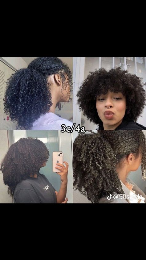 3c4a Natural Hair, 4a Curly Hair, Hair Styles Quick, 4a Curls, Hairstyles Sleek, 3c 4a Hair, 4a Natural Hair, Quick Curly Hairstyles, 3c Natural Hair