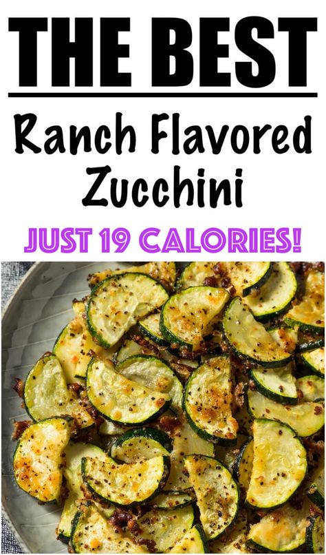 Low Calorie Ranch, Baked Squash Recipes, Ranch Zucchini, Roasted Zucchini Recipes, Roasted Zucchini And Squash, Oven Roasted Zucchini, Zucchini Recipes Baked, Low Calorie Vegetables, Zucchini Recipes Healthy