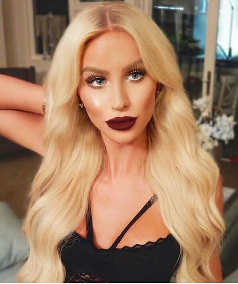 Gigi gorgeous Gigi Gorgeous, Dark Lipstick, Face Beat, Blurred Lines, Makeup Obsession, Beat Face, Blonde Bombshell, Makeup Guru, Iconic Women