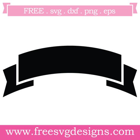 Ribbon Svg Free, Banner Svg, Banner Ribbon, Banner Png, Free Svg Files For Cricut, Ribbon Svg, Logo Shapes, Personal Gifts, Off-white Logo