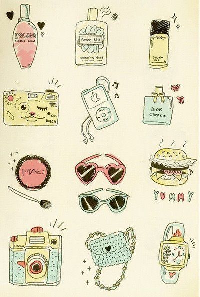 ●•‿✿⁀Accessorizing‿✿⁀•● Image Girly, Walpapers Cute, Girly Drawings, Cute Illustration, Illustrations Posters, Girly Things, No. 2, Fashion Illustration, Art Journal