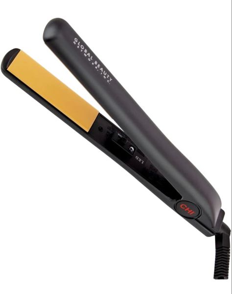 CHI Original Ceramic Hair Straightening Flat Iron | 1" Plates | Black | Chi Silk Infusion, Hair Tool Set, Chi Hair Products, Ceramic Hair Straightener, Ceramic Flat Iron, Hair Straighteners Flat Irons, Advanced Ceramics, Frizz Free Hair, Ceramic Hair