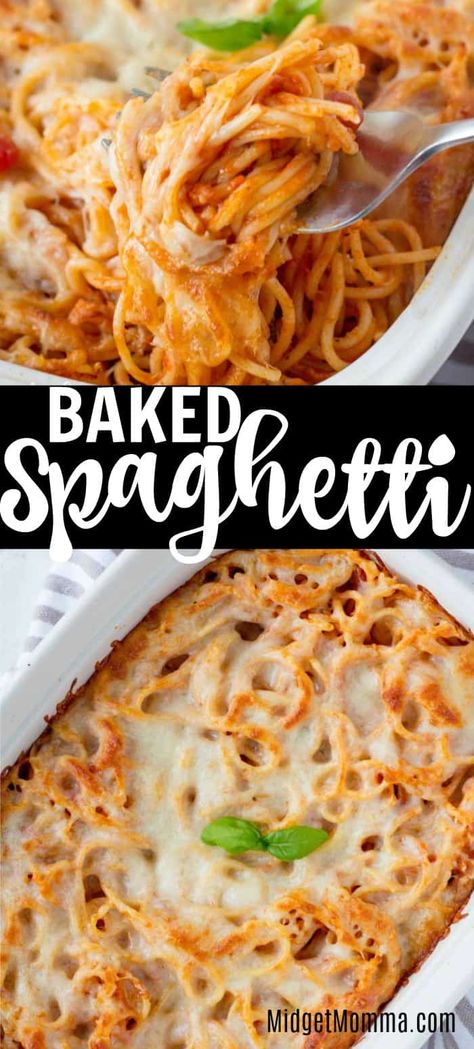 Best Baked Spaghetti Recipe, Best Baked Spaghetti, Baked Spagetti, Speggetti Recipes, Easy Baked Spaghetti Recipe, Cheesy Baked Spaghetti, Dinner Spaghetti, Family Travel Ideas, Easy Baked Spaghetti