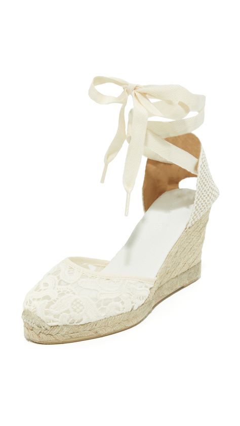 Soludos Sandals For Wedding, Bridal Shoes Wedges, Ivory Sandals, Wedding Wedges, Soludos Espadrilles, Walking In High Heels, Sparkly Flats, White Wedge Sandals, Lace Wedges