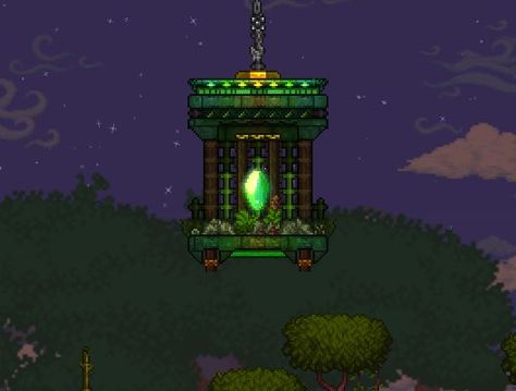 Terraria Jungle House, Terrarium Base, Terraria House Ideas, Terraria House Design, Jungle House, Terraria, Christmas House, Anime Demon, Terrarium