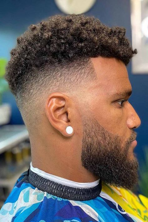 High Top Fade Haircut Guide With Tips And Ideas | MensHaircuts.com High Top Haircut, High Top Fade Haircut, Curly High Top Fade, Top Fade Haircut, Fade Haircut Styles, Afro Fade, High Top Fade, High Fade Haircut, High Skin Fade