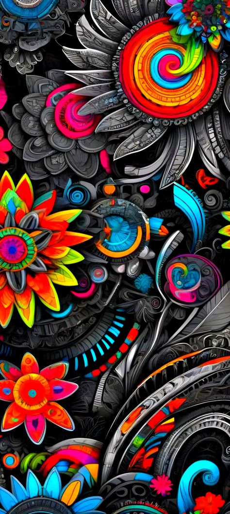 Trippy Designs To Paint, Zumba Wallpaper, Psycodelic Aesthetic Wallpaper, Trippy Rainbow Art, Trippy Flower Art, 4k Trippy Wallpaper, Odd Wallpapers, Pattern Art Wallpaper, Confusion Art