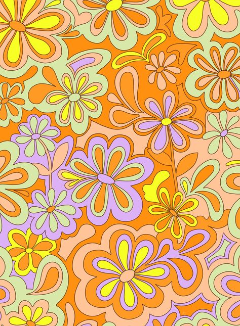 Hippie Background, Wallpaper Hippie, Vintage Wallpaper Patterns, Background Phone, Wallpaper Patterns, Hippie Wallpaper, Picture Collage Wall, Phone Wallpaper Patterns, California Dreaming