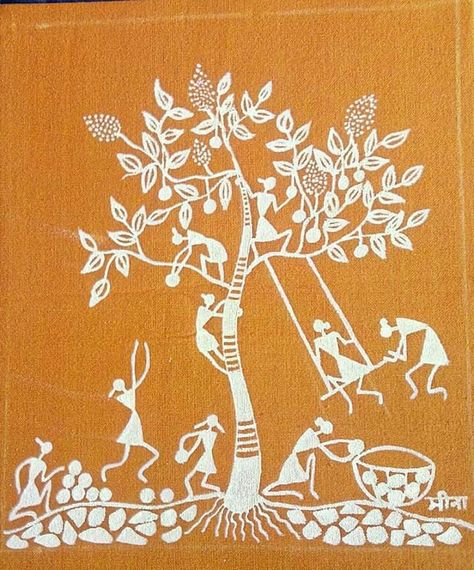 Worli Painting, Switch Board, Indian Wall Art, Warli Art, Fabric Painting Techniques, Board Art, Madhubani Art, Indian Folk Art, Madhubani Painting