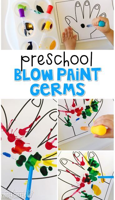 This blow paint germ art incorporates lots of fine motor skills practice. Great for a healthy habits theme in tot school, preschool, or even kindergarten! Healthy Crafts For Preschool, Preschool Healthy Habits, Germ Crafts, Germs Preschool, Germs Lessons, Healthy Habits Preschool, Germs Activities, Hygiene Activities, Body Preschool