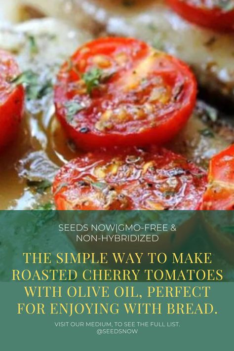 “Roasted cherry tomatoes with olive oil are simple and quick to make, and they taste great with bread. Let’s explore this super easy recipe together!” Roasted Cherry, Roasted Cherry Tomatoes, Super Easy Recipes, A Fruit, Cherry Tomatoes, Easy Recipe, Simple Way, Tomatoes, Olive Oil