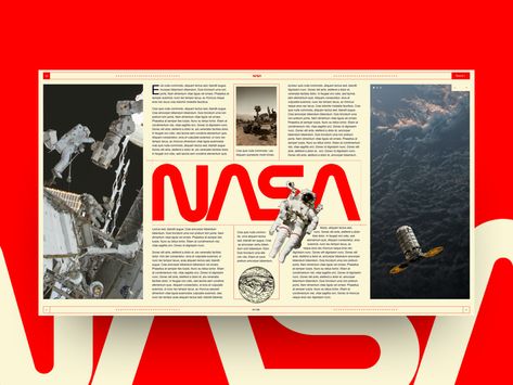 https://dribbble.com/shots/4024931-Nasa-concept Nasa Graphic Design, Nasa Punk, Punk Graphic Design, Graphic Design Retro, Dieter Rams Design, Project Mercury, Technology Posters, Mobile Art, Publication Design