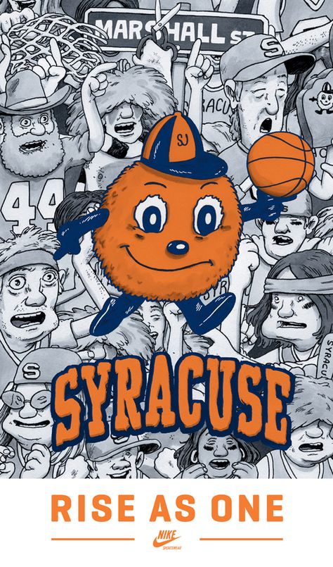 Syracuse Orangemen Rise as One Syracuse Football, Nike Basketball Socks, Syracuse Basketball, Computer Background, Basketball Tips, Syracuse University, Basketball Skills, Basketball Goals, Sports Graphics