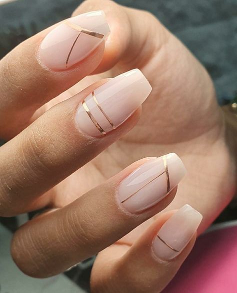 Wedding Nails For Bride Classy, Line Nail Designs, Pink Tip Nails, Nails Bridesmaid, Nails For Bride, Bridal Nail Art, White Acrylic Nails, Work Nails, Nails Square