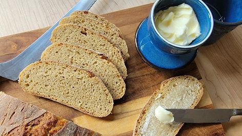 Whole Grain Kamut Sourdough Bread – Breadtopia Kamut Sourdough Bread, Kamut Sourdough, Spelt Sourdough Bread, Rye Sourdough Starter, Kamut Flour, Veggies Recipes, Bread Sourdough, Starter Recipe, Wheat Recipes