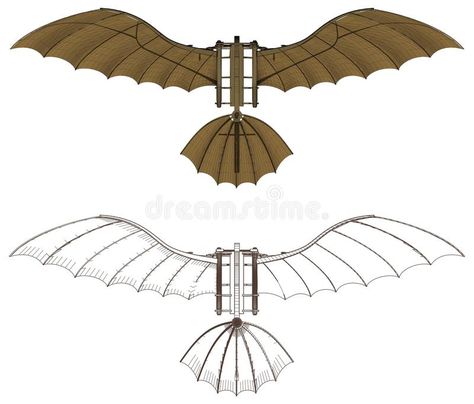 Leonardo da Vinci Flying Machine Vector. Flying Machine Based On The Leonardo da , #ad, #Flying, #Machine, #Vinci, #Leonardo, #da #ad Da Vinci Inventions, Hanuman Tattoo, Battery Powered Car, Hang Glider, Steampunk Airship, Flying Machine, Writing Fantasy, Steampunk Design, Futuristic Art