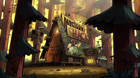 Gravity Falls Wiki, Wallpaper Pc 4k, Mystery Shack, Gravity Falls Art, Fall Background, Autumn Scenery, Animation Background, Autumn Landscape, Fall Wallpaper