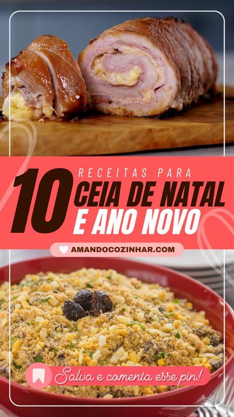 Receitas fáceis e deliciosas para fazer na ceia de natal e ano novo. Todo natal vem aquela vontade de surpreender a família com coisas novas na ceia de Natal, e pensando nisso coloquei aqui 10 receitas incríveis entre pratos principais e acompanhamentos, tradicionais e alguns um pouquinho mais incrementados. Pork Tenderloin, Family Dinner, French Toast, Toast