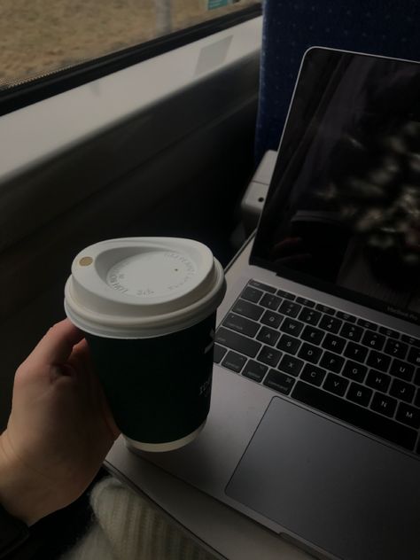 #coffee #togo #macbook #apple #travel #train #trip #traveling #thatgirlfeed #busy #business #aesthetic #lifestyle #life Business Trip Aesthetic, Macbook Aesthetic, Aesthetic Computer, Travel Train, Business Aesthetic, Train Trip, Laptop Travel, Aesthetic Lifestyle, Study Motivation Inspiration