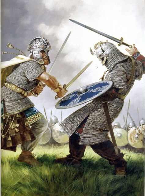 Arte Viking, Historical Warriors, Arthurian Legend, Celtic Warriors, Ancient Warfare, Early Middle Ages, Viking Art, Medieval Period, Medieval Armor