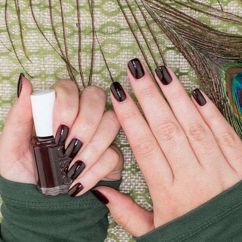 Essie Wicked, Fall Nails, Essie, Dark Red, Nail Inspo, Wicked, Nail Art, Dye, Nails