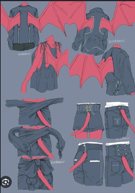 Types Of Clothing, Wings Drawing, Body Reference Drawing, Concept Art Drawing, Creature Concept Art, Anatomy Art, Art Tutorials Drawing, Sketchbook Art Inspiration, Drawing Base