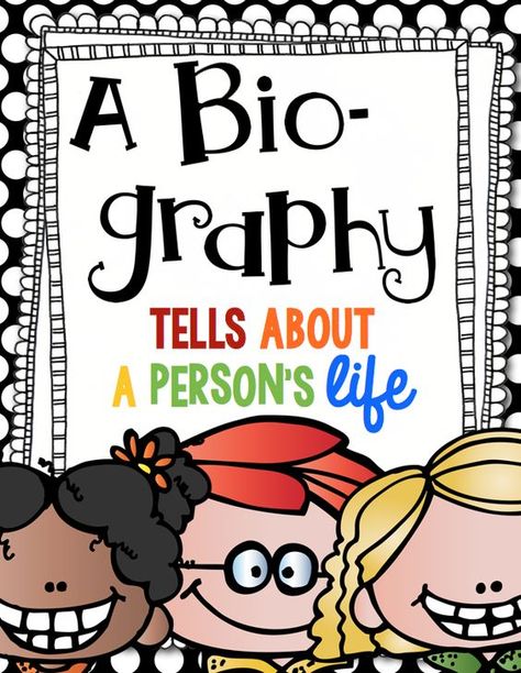 First Grade Blue Skies: Writing Biographies! {FREEBIE} Autobiography Anchor Chart, Writing Autobiography, Biographies Anchor Chart, Biography Ideas, Biography Graphic Organizer, Biography Activity, Data Projector, Biography Project, Class Books