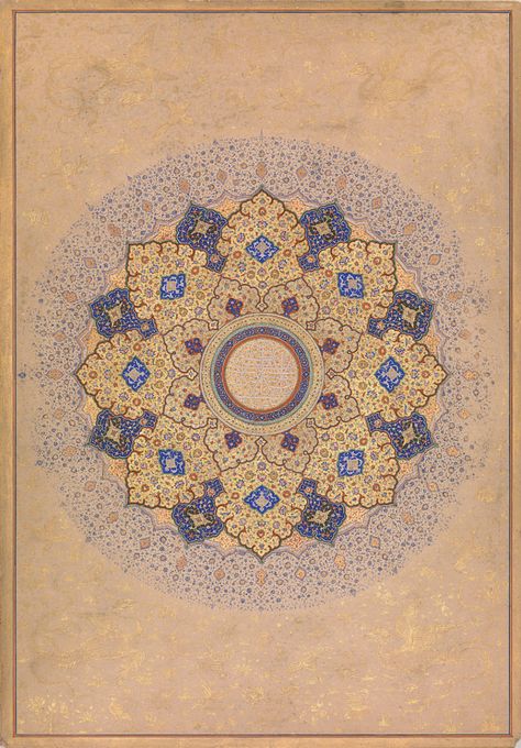 "Rosette Bearing the Names and Titles of Shah Jahan", Folio from the Shah Jahan Album | Work of Art | Heilbrunn Timeline of Art History | The Metropolitan Museum of Art