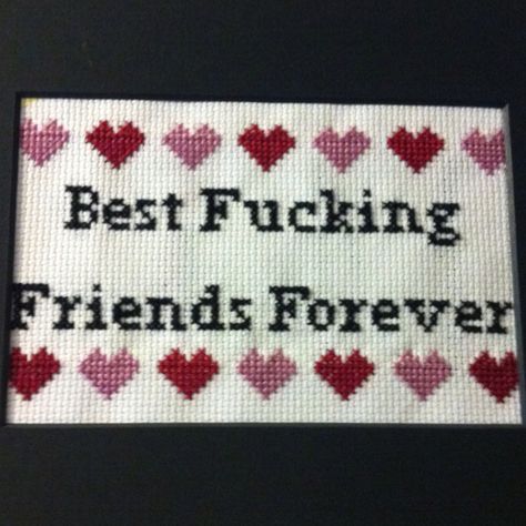 Heavily inspired by Julie Jacksons subversive cross stitch, my BFF Marie made this to me! Starting Sewing, Snarky Embroidery, Pink Sofas, Cross Stitch Quotes, Cross Stitch Boards, Funny Cross Stitch Patterns, Subversive Cross Stitch, Xmas Cross Stitch, Just Cross Stitch