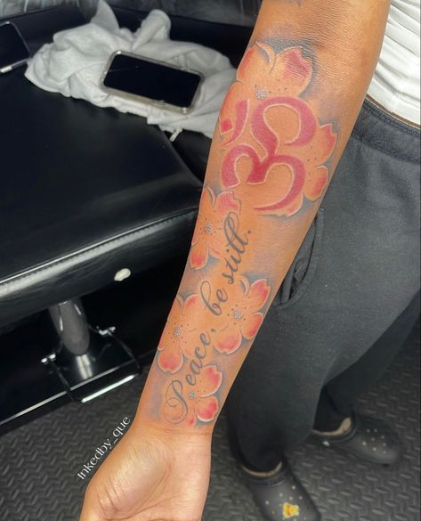 Meaning Arm Tattoos For Women, Self Love Arm Tattoos For Women, Small Spiritual Tattoos Black Women, Spiritual Back Tattoos For Black Women, Spiritual Tattoos On Black Women, Tattoo Ideas Black Women Self Love, Spiritual Tattoos Black Women, Girl Neck Tattoos, Earthy Tattoos