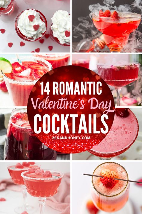 Valentine’s Day Cocktails – Celebrate the love this Valentine’s Day with these 14 romantic and lovely Valentine’s Day drinks! Some seriously pretty and delicious lover’s day cocktail recipes to serve at any special party. Valentine's drinks, Valentine's cocktails. Valentine Day Cocktail, Tequila Valentine Drink, Valentine S Day Cocktails, Valentines Day Cocktails Easy, Valentines Shots Drink Recipes, Valentine's Day Cocktails, Valentine’s Day Cocktail Recipes, Valentine Cocktail Recipes, Valentine’s Day Drinks Alcoholic