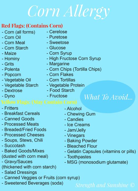 What To Avoid With A Corn Allergy | Strength and Sunshine @RebeccaGF666 #foodallergies #cornfree #cornallergy #health #safety #corn Corn Allergy Recipes, All Natural Allergy Remedies, Top 8 Allergy Free Recipes, Gluten Dairy Soy Corn Free Recipes, Corn Free Recipes Allergies, Corn Free Diet, Natural Allergy Relief For Kids, Food Allergies Symptoms, Corn Allergy