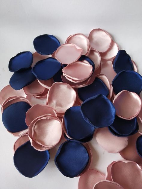 Navy Blue Rose Gold Wedding, Blue And Rose Gold Wedding, Party Decorations Rose Gold, Wedding Rose Gold Theme, Rose Gold Wedding Favors, Navy Blue And Rose Gold, Navy Blue Wedding Theme, Blue And Rose Gold, Navy Blue And Gold Wedding