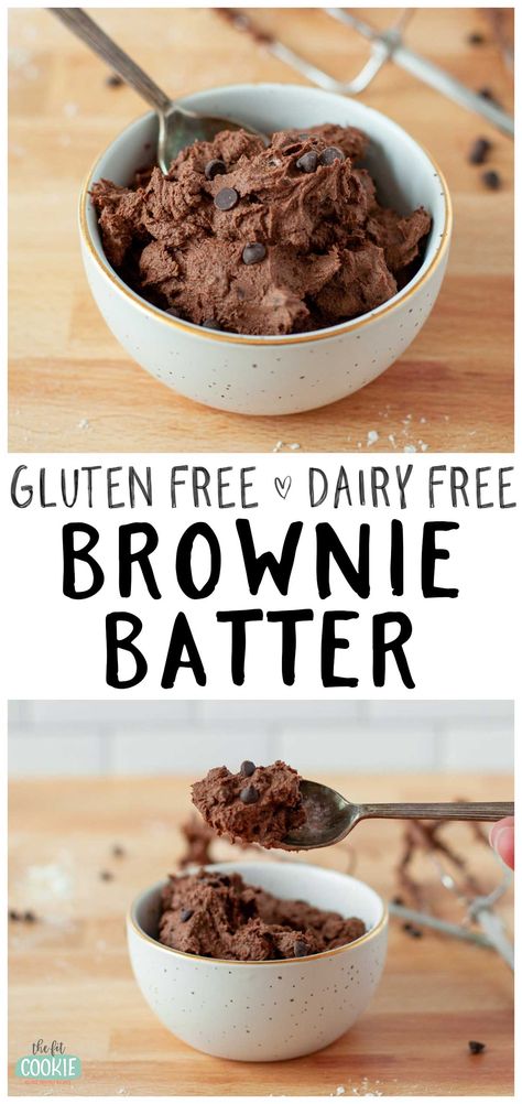 Brownie Batter Recipe, Edible Brownie Batter Recipe, Edible Brownie Batter, Allergy Free Baking, Gluten Free Brownie, Gluten Free Cookie Dough, King Arthur Gluten Free, Dairy Free Protein, Edible Cookie Dough Recipe