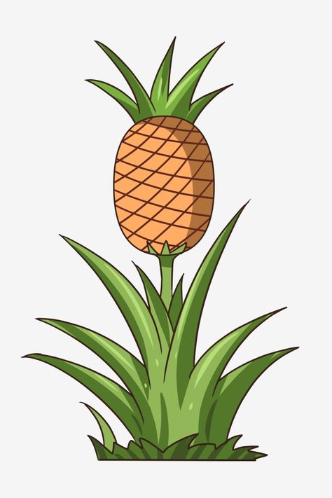 glass tree, plant, fruit tree Cartoon Palm Tree, Pineapple Tree, Cartoon Pineapple, Greenery Background, Tree Cartoon, Leaf Png, Plant Cartoon, Decoration Illustration, Pineapple Planting