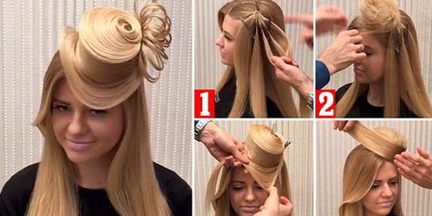 Competition Hair, Bridesmaid Hair Medium Length, Hair Bun Tutorial, Bridesmaid Hair Short, Hair Shows, Amazing Hair, Crazy Hair Days, Artistic Hair, Crazy Hair