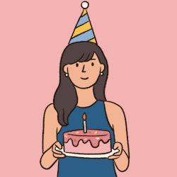 carolynnyoe — ❤ Cute Happy Birthday Gif Animation, Birthday Girl Drawing, Funny Birthday Cartoons, Birthday Animated, Happy Birthday Drawings, Happy Birthday Illustration, Cake Cute, Birthday Brother, Birthday Cartoon