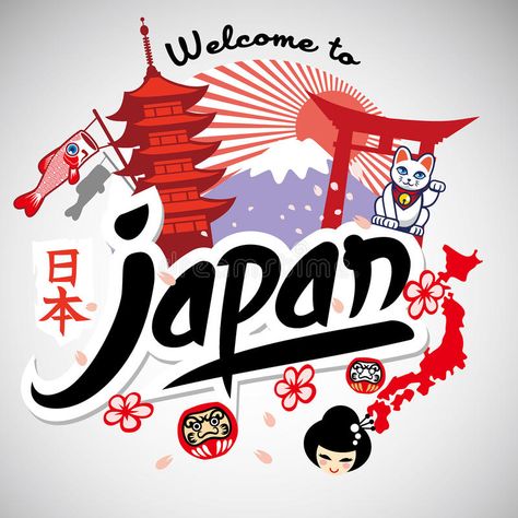 Greeting series welcome to japan. Vector of greeting series welcome to japan #Sponsored , #Advertisement, #AD, #series, #Vector, #japan, #Greeting Missions Conference, Conference Ideas, Welcome To Japan, Abstract Design Geometric, Japan Illustration, Japan Crafts, World Places, Traveling The World, Design Geometric